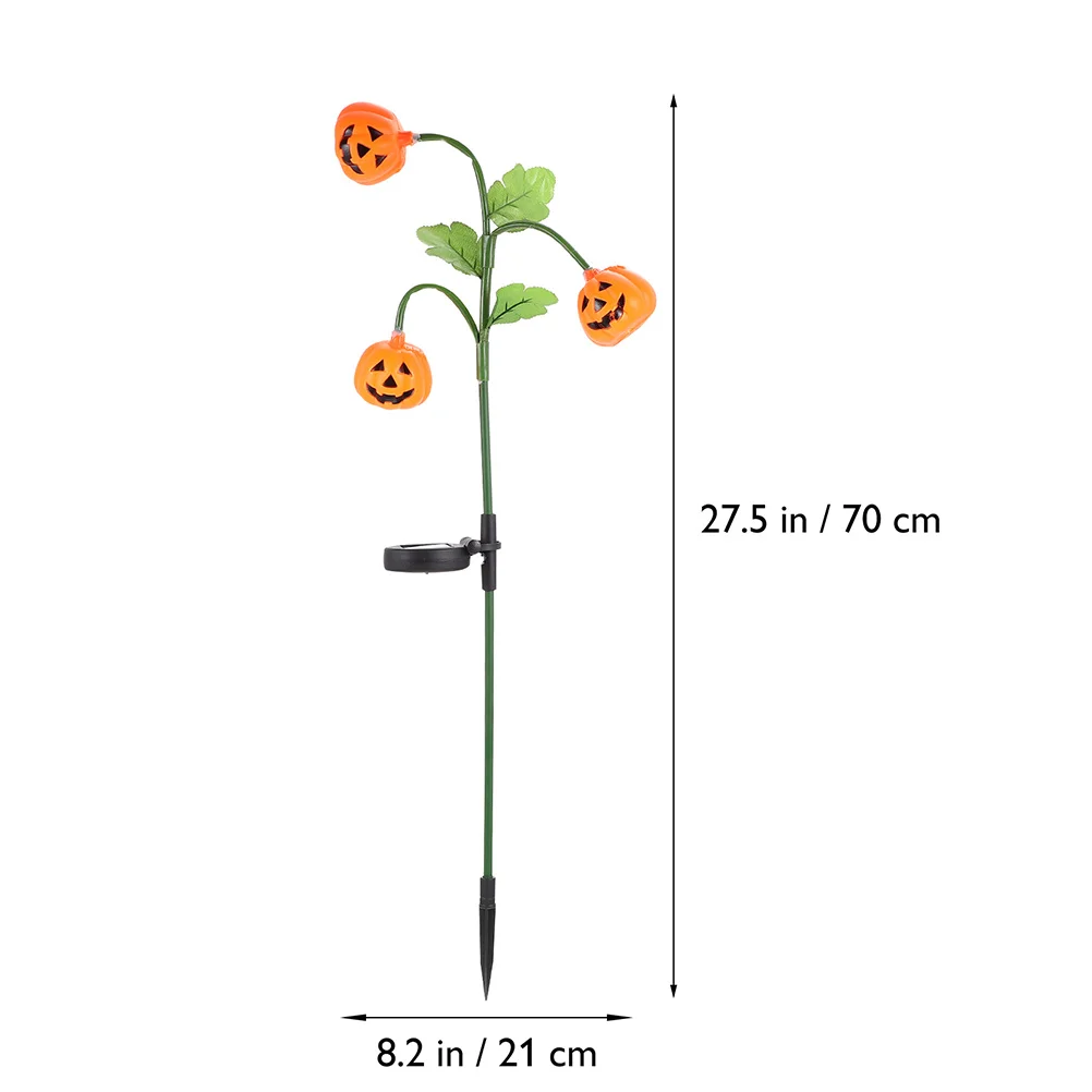 

Solar Pumpkin Lantern Halloween Decorations LED Garden Stakes Outdoor Light Plastic Stainless Steel Safe Durable Solar Lighting