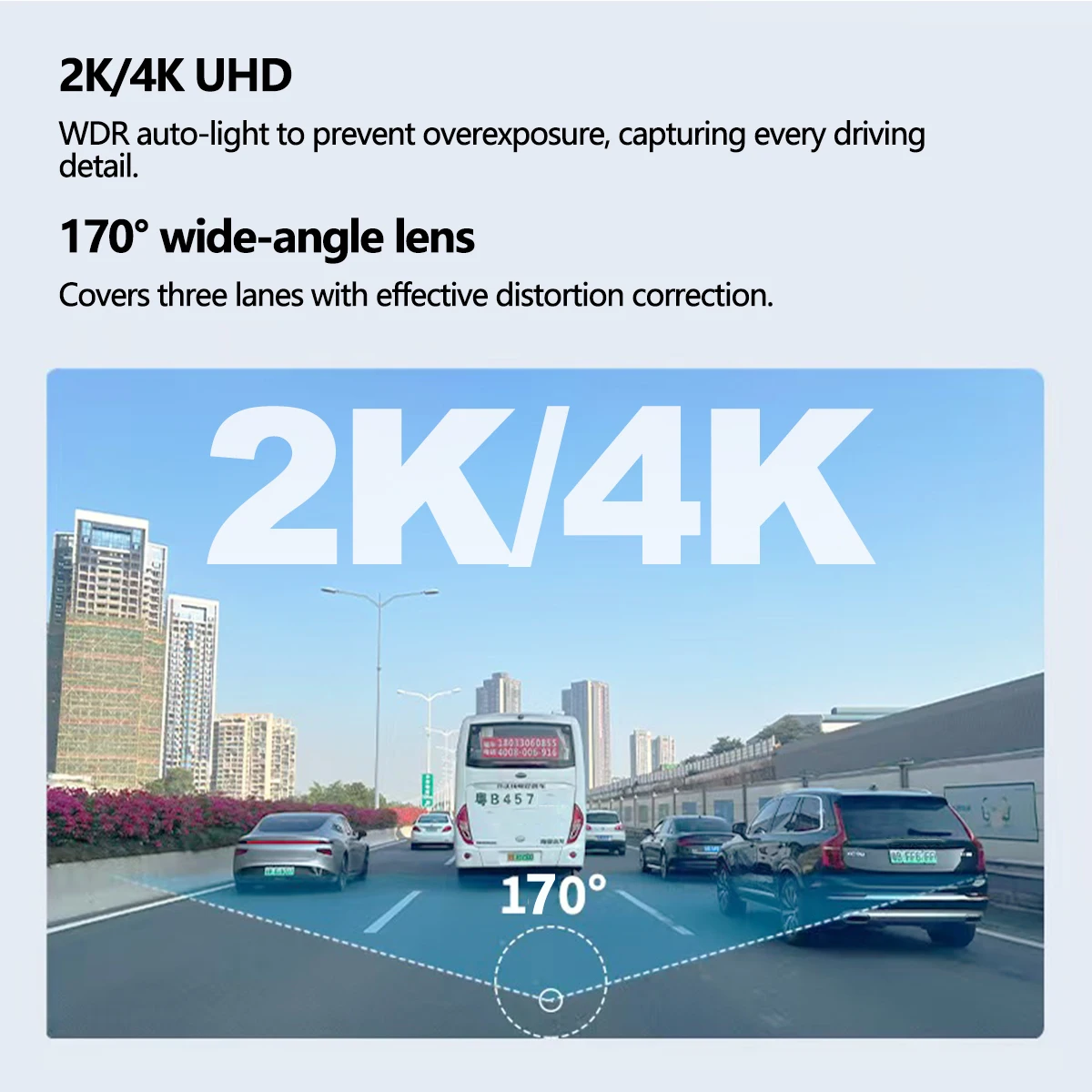 Dashcam for Car Black Box Driving Video Recorders 4K WiFi Mini Front Camera Dash Cam 24H Parking Monitor Car Recording Camera