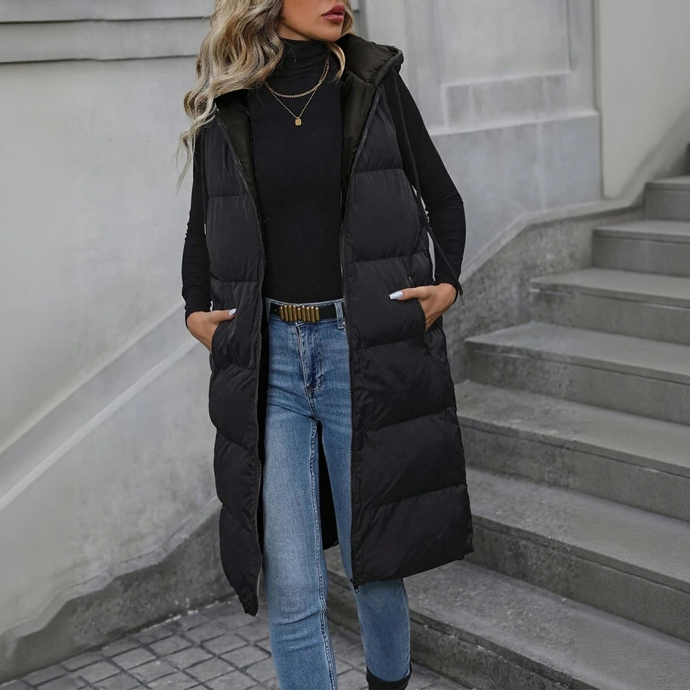 

Casual Long Sleeve Cotton-Padded Jacket Straight Sleeve Design Comfortable Women's Top Fashion Trend Outerwear
