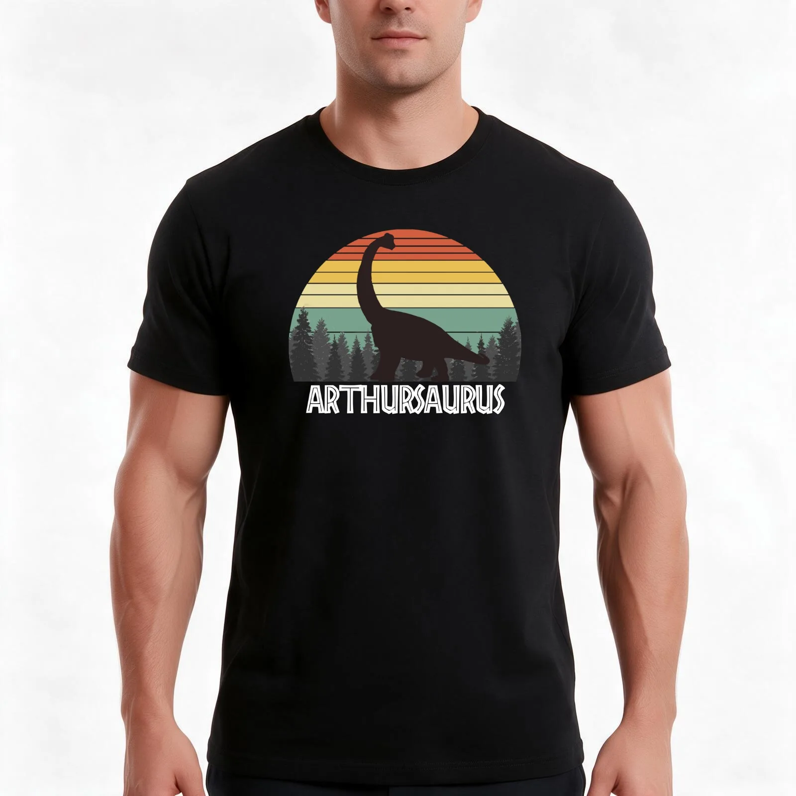 ARTHURSAURUS ARTHUR SAURUS ARTHUR DINOSAUR T-Shirt, Summer Casual Cotton Tee, Oversized Streetwear Tops, Vintage Graphic Print