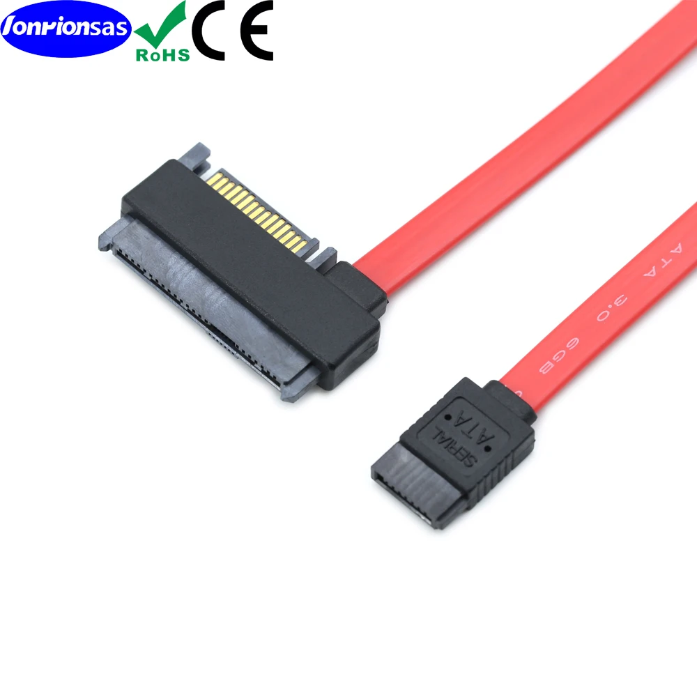 SFF-8482 to SATA 7Pin female without latch Cable SAS Hard Disk Connected to Motherboard SATA Port Adapter Wire15PIN Power Port