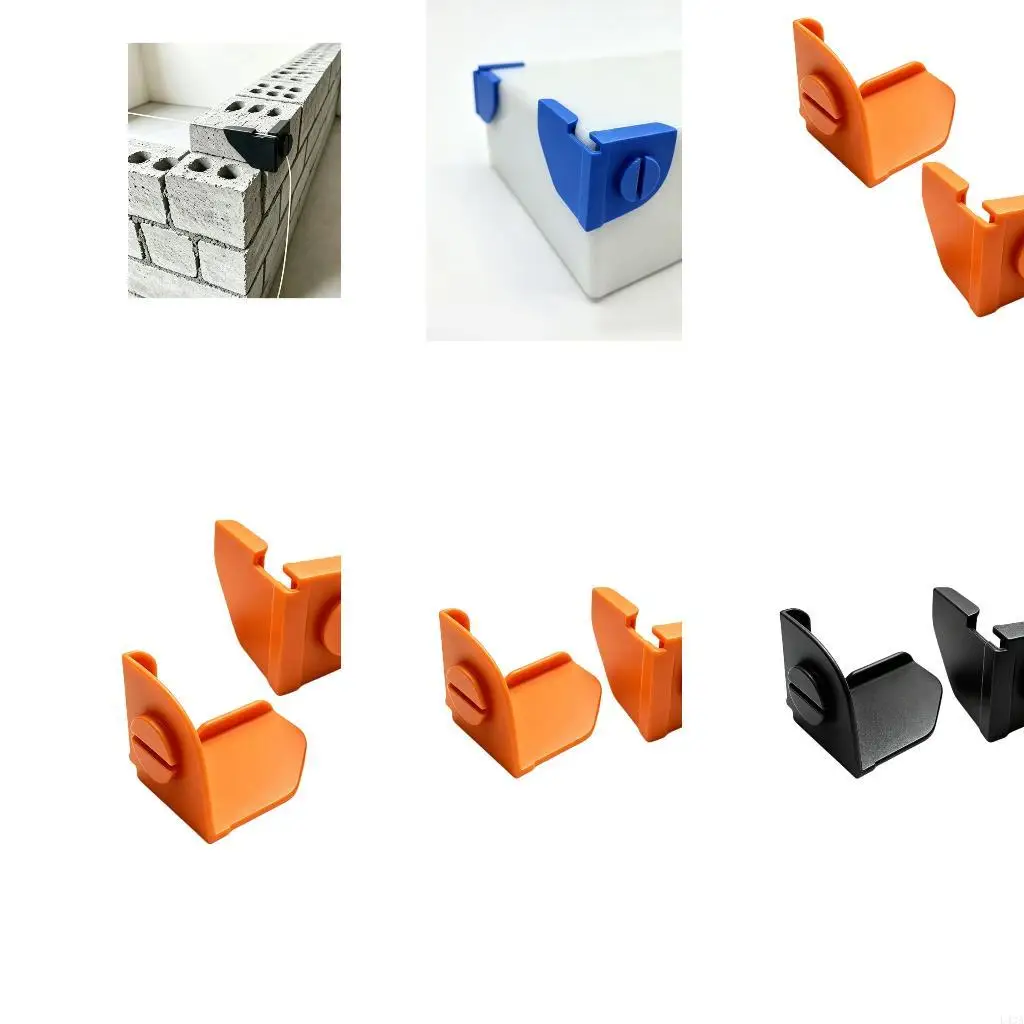 L43A Masonry Layout Corner Guides for String Positioning, Brick Wall Line Aids for DIY Repair and Building Projects