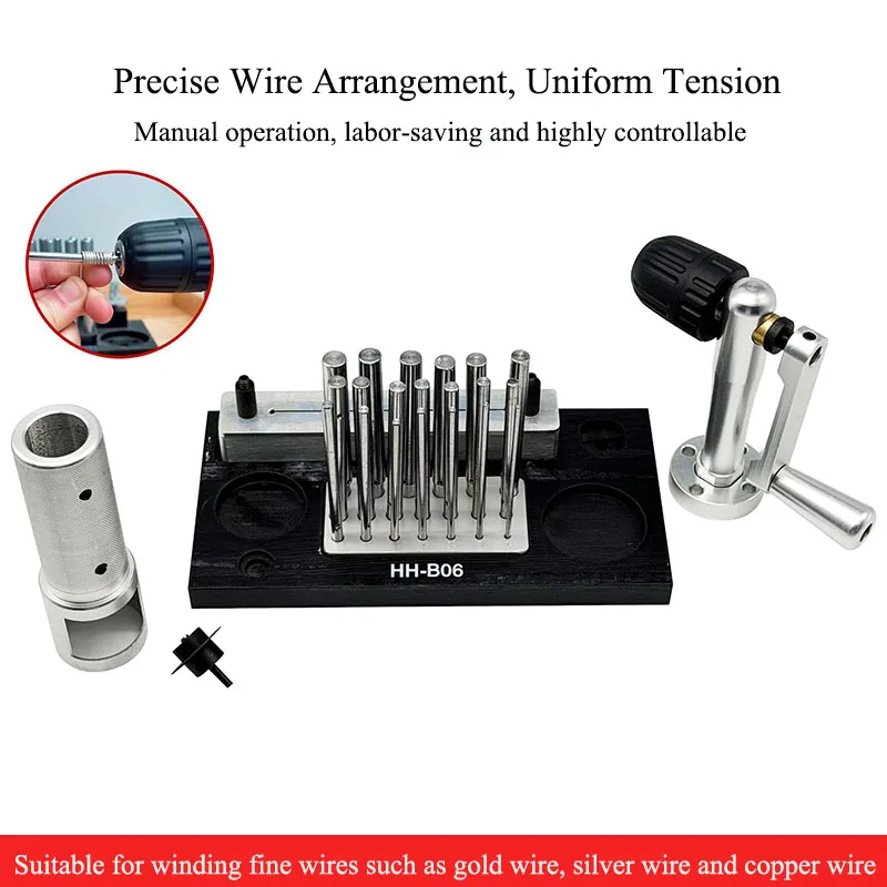 Manual Jump Ring Maker 2 in 1 Wire Coiling Cutting Machine Jewelry Wire Winding Tool for Gold Silver Copper Fine Wire DIY Craft
