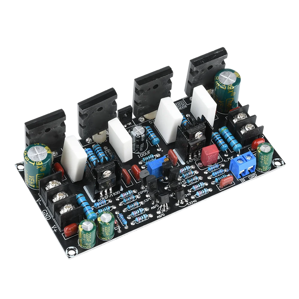 DC 20V-90V 500W 400W 300W 200W Leistungsverstärkerplatine 1943+5200 Mono HIFI Paar-Röhrenverstärker Hochleistungs-Audioverstärkerplatine – Detail 29