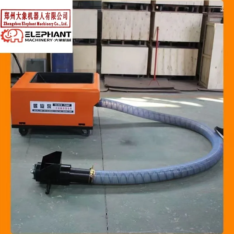 Customized Portable Electric Screw Mortar Pump Mobile Secondary Structure Concrete Pump For Construction