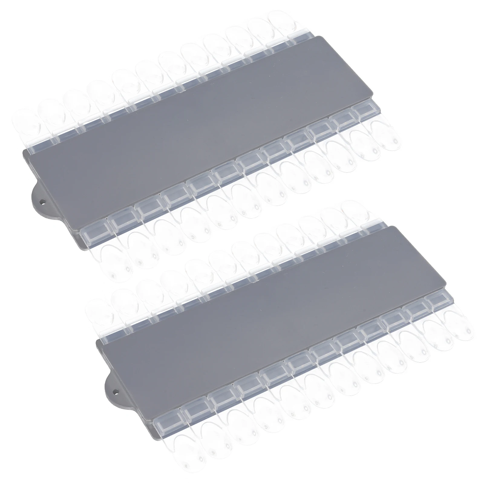 Espositore per manicure premium per carte per unghie da 2 pezzi per la decorazione del negozio del salone Carta per esposizione di colori per unghie multicolori