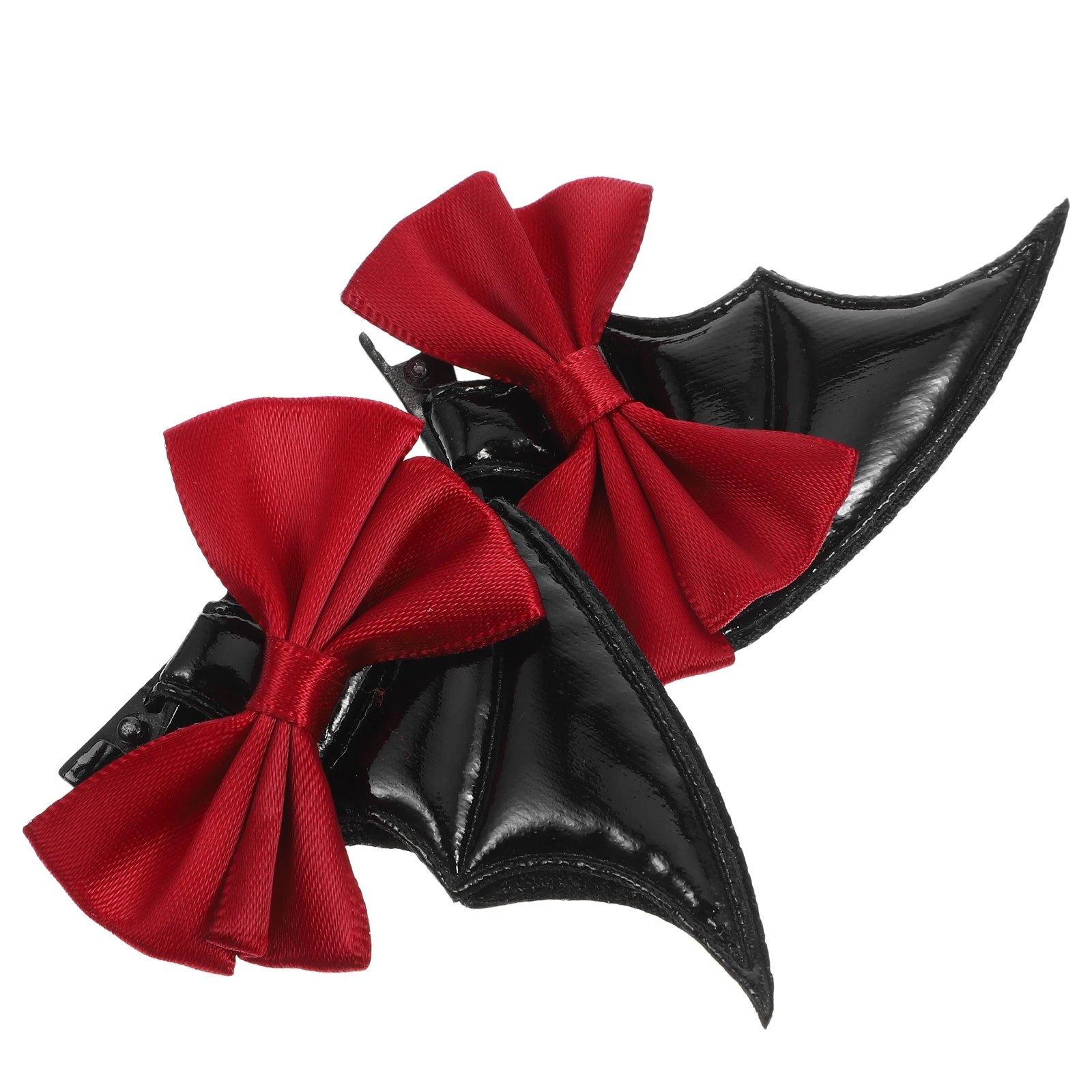 

Barrettes Bat Wing Hair Clip Accessories for Women Mini Clips Fabric Black Miss