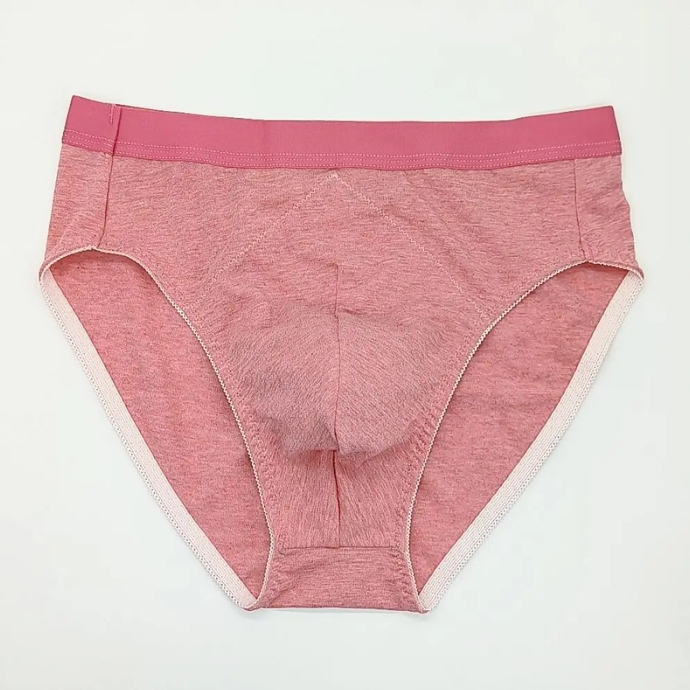 

Мужские треугольные брюки из чистого хлопка со средней талией, мягкие дышащие удобные спортивные трусы, сексуальное однотонное нижнее белье, подарки BF