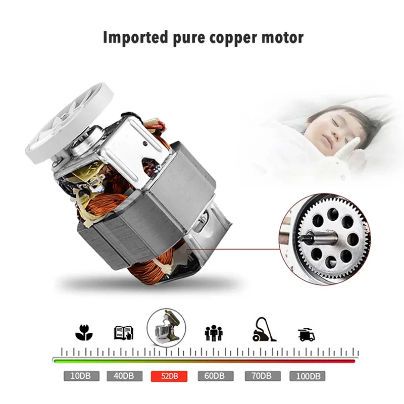 7L Planetary Speed Chef Machine Low Noise Stand Mixer for Cream/Dough Kneading Food Mixer Egg Beater Kitchen Appliance Cuisine