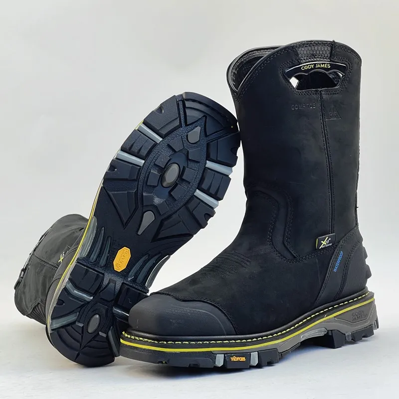 

High Quality Motorcycle Riding Boot Waterproof Wearresistant and Non-slip Cowhide Boots Riding Shoes Long Work Boots