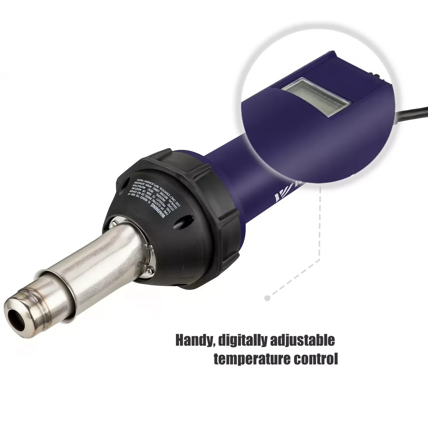 

Weldy 1600W Digital Plastic Welding Gun HT1600D LCD Display Heat Gun Overlap Welder for PVC vinyl floor PP PE water tank
