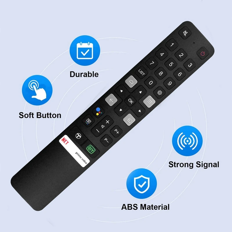 Replace RC901V FMR6 Remote Control For TCL 4K LED Android Smart TV 65P725 55C716 50P715 65P615