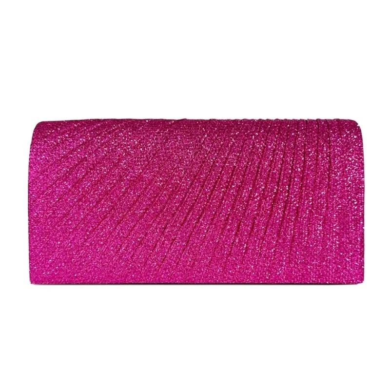 Elegant Evening Clutch Purse Sparkling Party Pleated Handbag Women Formal Party Clutch Bags for Weddings and Parties