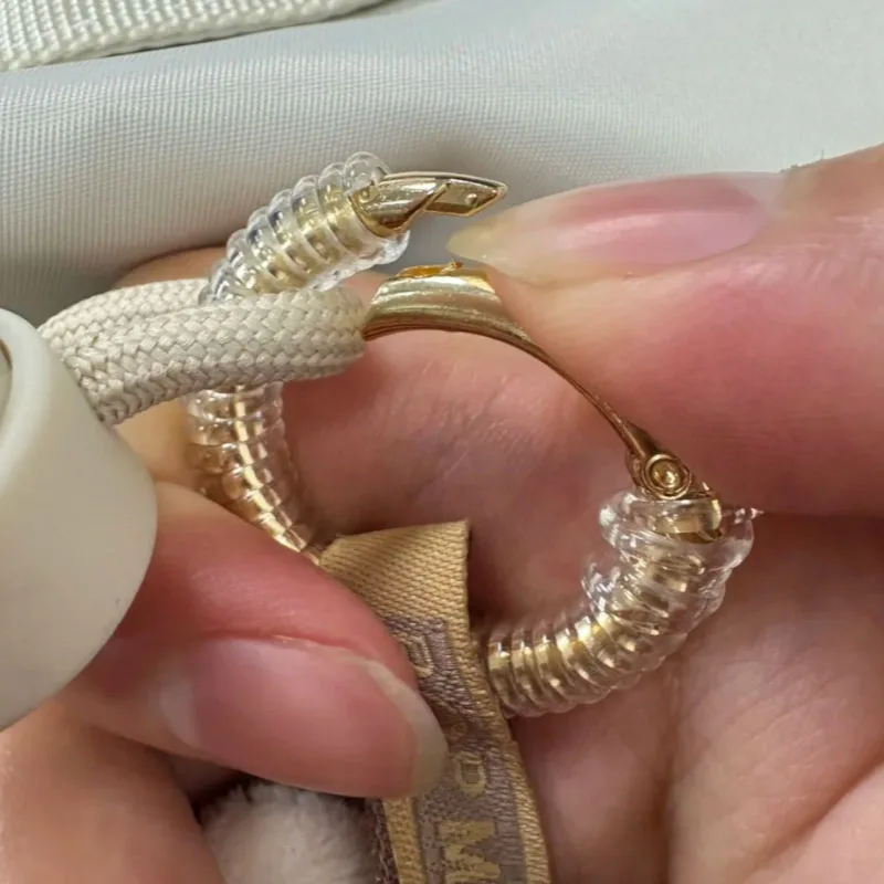 Anti-loss Buckle Protective Ring for Labubu Reusable Clear Silicone Rope Doll Keychain Protection Rings Winding Fixed Accessory