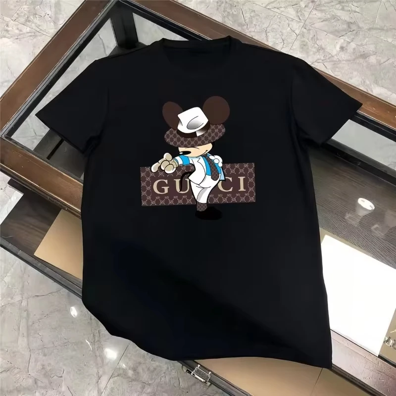 

Spring/Summer 2026 New Summer Trendy Fashion Luxury T-shirt Internet Half Sleeve Couples Popular Unisex Maternity Men and women