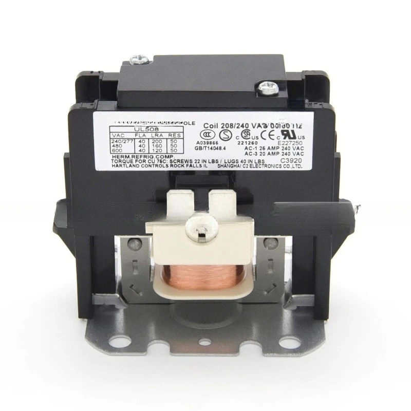 208V-240V 40A Large Load HCC-1NU04EE Air Energy Heat Pump Single Phase One Pole AC Contactor