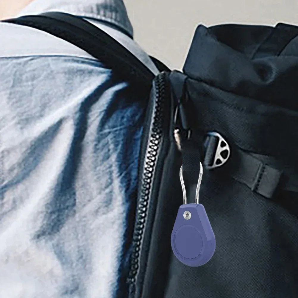 

CJ для AirTag, защитный чехол с проволочным кабелем, кольцо для ключей, водонепроницаемый, противоударный для багажа, рюкзака, ключи для домашних животных, защита от потери,