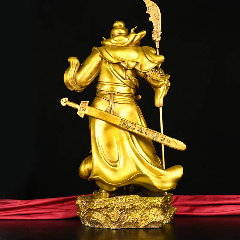 2023 New Brass Large Ornaments God Of And Wealth Home Living Room Store Opening Saint Of War Guan Gong Potrait Who