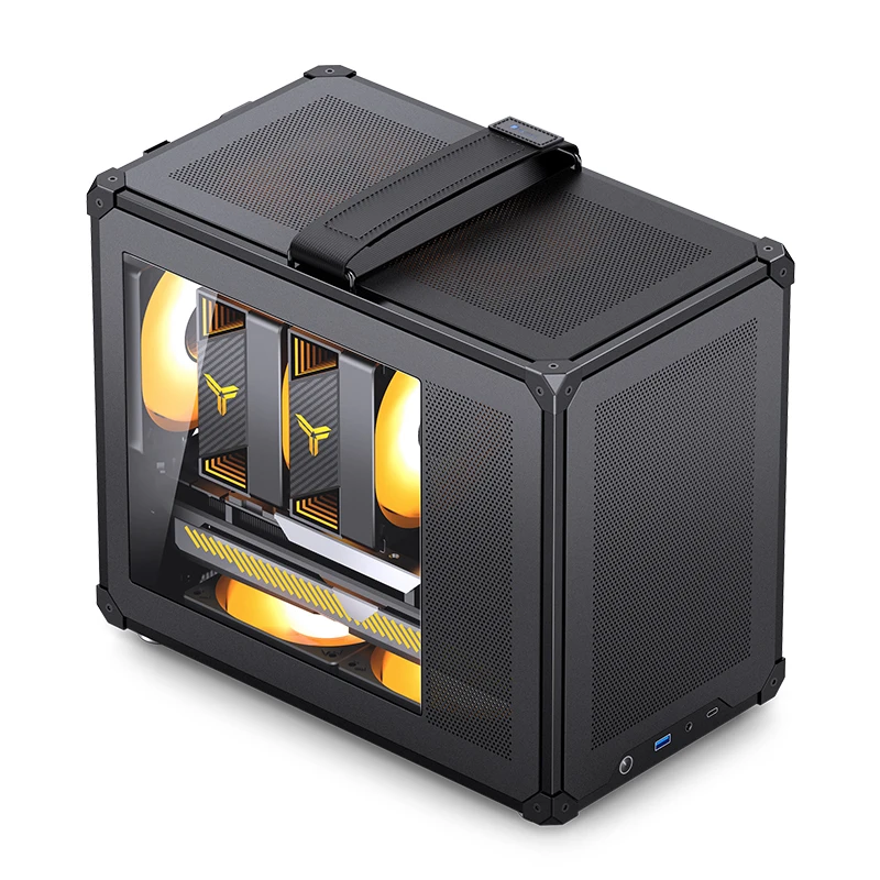 JONSBO C6 MAX mini desktop mesh handle case support ATX PSU≤140mm-220mm CPU Cooler≤170mm GPU≤300mm-335mm ITX/M-ATX motherboard