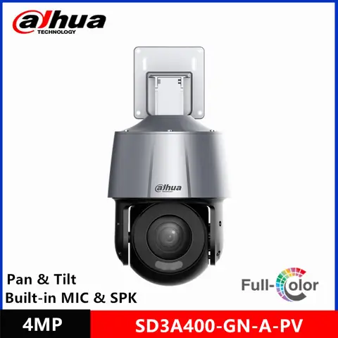 Dahua SD3A400-GN-A-PV 4MP POE IR &  Full-color IP Camera built-in MIC & speaker support Lens Pan and Tilt