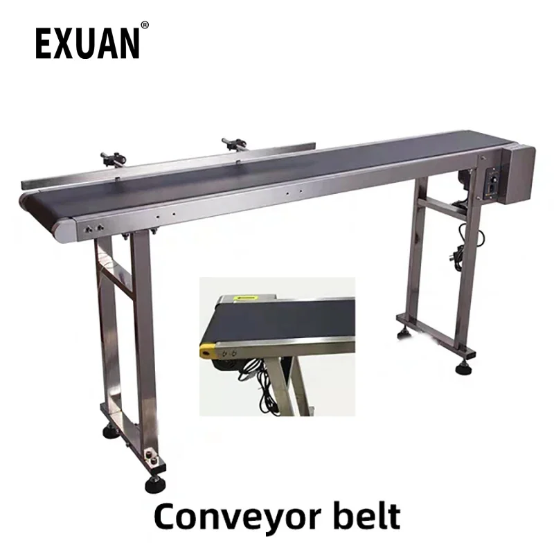 150CM Assembly Line Automatic Conveyor Stainless Steel Adjustable Speed Used For Conveying Product Spraying Packag Date Coding