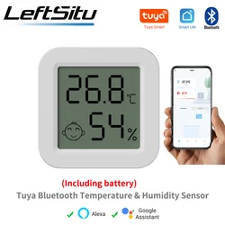 Il più nuovo sensore di umidità della temperatura Tuya Bluetooth termometro LCD Mini igrometro elettrico intelligente APP telecomando casa