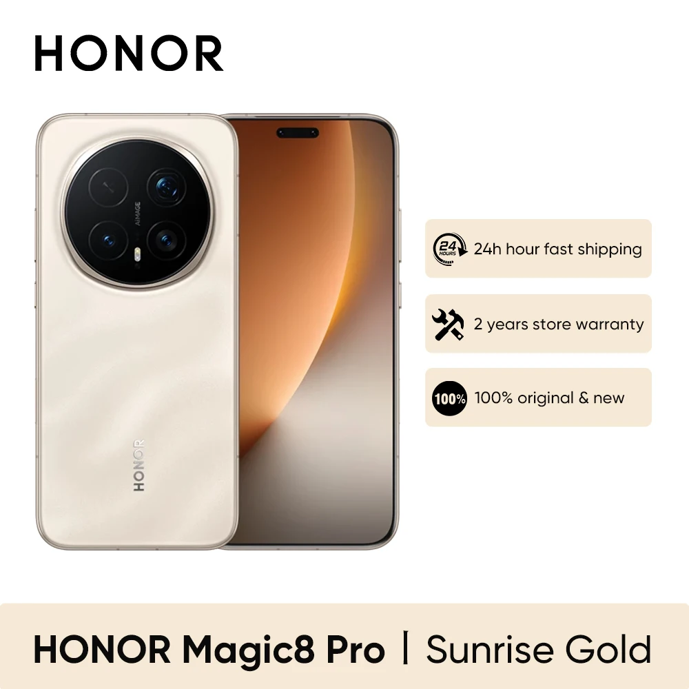 HONOR Magic 8 Pro 5G EU-Version Smartphone Snapdragon 8 Elite Gen 5 200MP Kamera 6270mAh 100W 6,71'' OLED NFC ESIM Honor