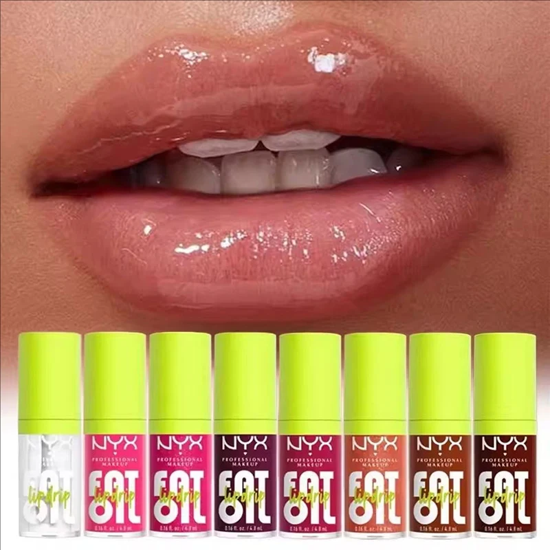 NYX-brillo de aceite de labios, gelatina de cristal transparente, hidrata profundamente los labios, sin espejo, no pegajoso, brillo de labios Sexy, maquillaje de lápiz labial coreano