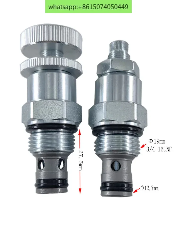 Katup throttle hidrolik LNV2-08 katup globe kontrol aliran penyisipan benang katup kontrol kecepatan manual LF08