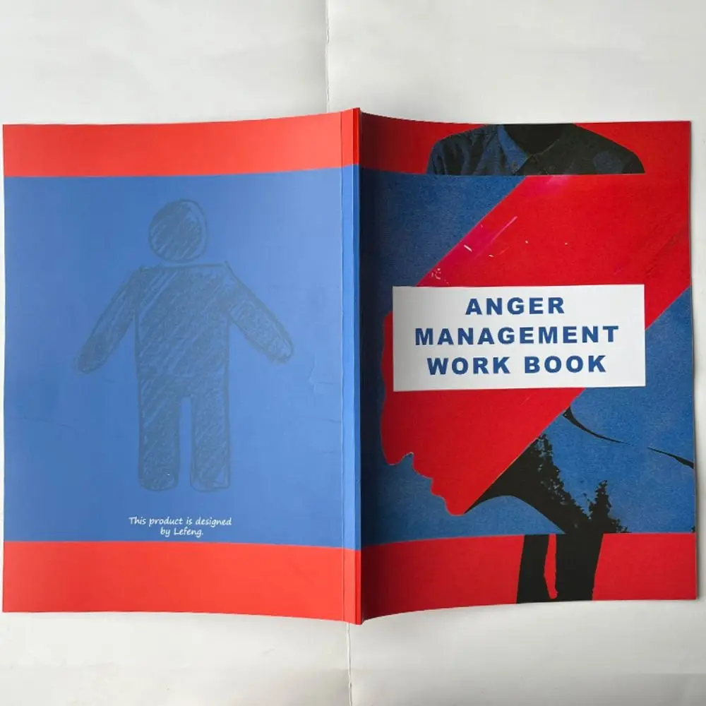 Herramienta de planificación de diario de Control de ira de papel recubierto, hojas de trabajo prácticas para gestión de ira, Control de tu emoción, capítulo claro