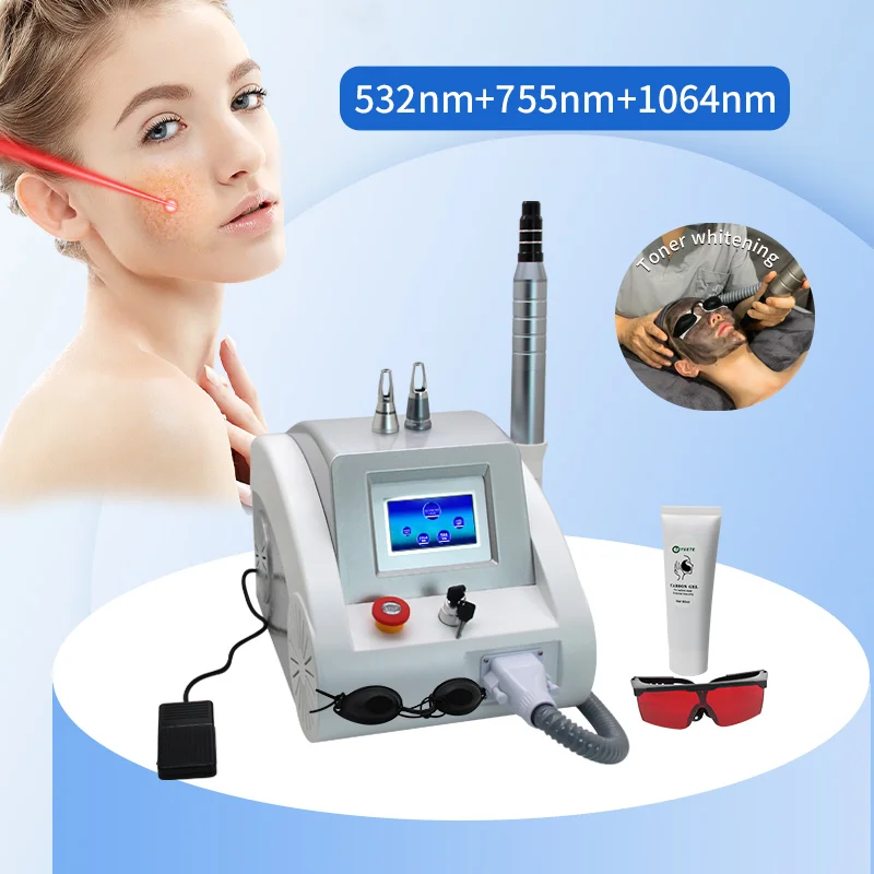 The Latest Q Switch ND Yag Laser Picosecond Pen 532nm 755nm 1064nm Facial Clean Tool Remove Freckles Moles Acne BlackfaceDoll