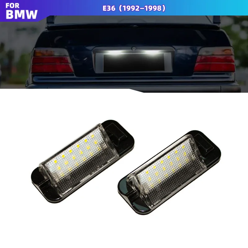 

2x Canbus White LED License Number Plate Light No Error For BMW 3 Series E36 M3 1992-1998