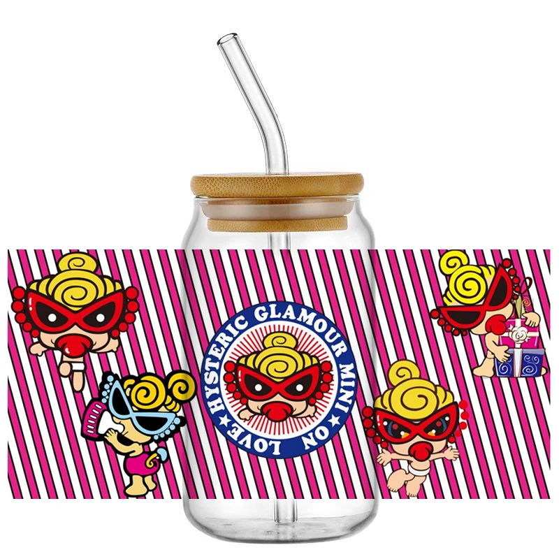 Mini-baby design Custom UV DTF Sticker For Cups 16oz Waterproof Adhesive Wrap DIY Personalization Home decoration