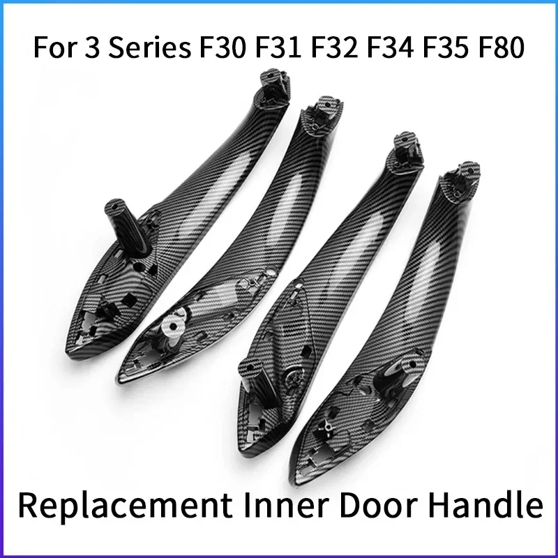 

Набор внутренних дверных ручек автомобиля с узором из углеродного волокна, замена для BMW 3 3GT 4 серии F30 F80 F31 F32 F33 F34 F35 F36