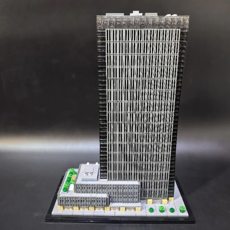Moc 펜실베니아 광장 도시 건물, 크리 에이 티브 조립 빌딩 블록 장난감 모델, 어린이 생일 선물 1323pcs
