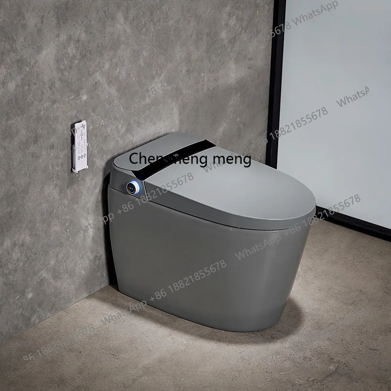 

Sanitary Ware Modern Bathroom Wc Grey Color Auto Flush Ceramic One Piece Automatic Intelligent Toilet Bowl Smart Toilet F185