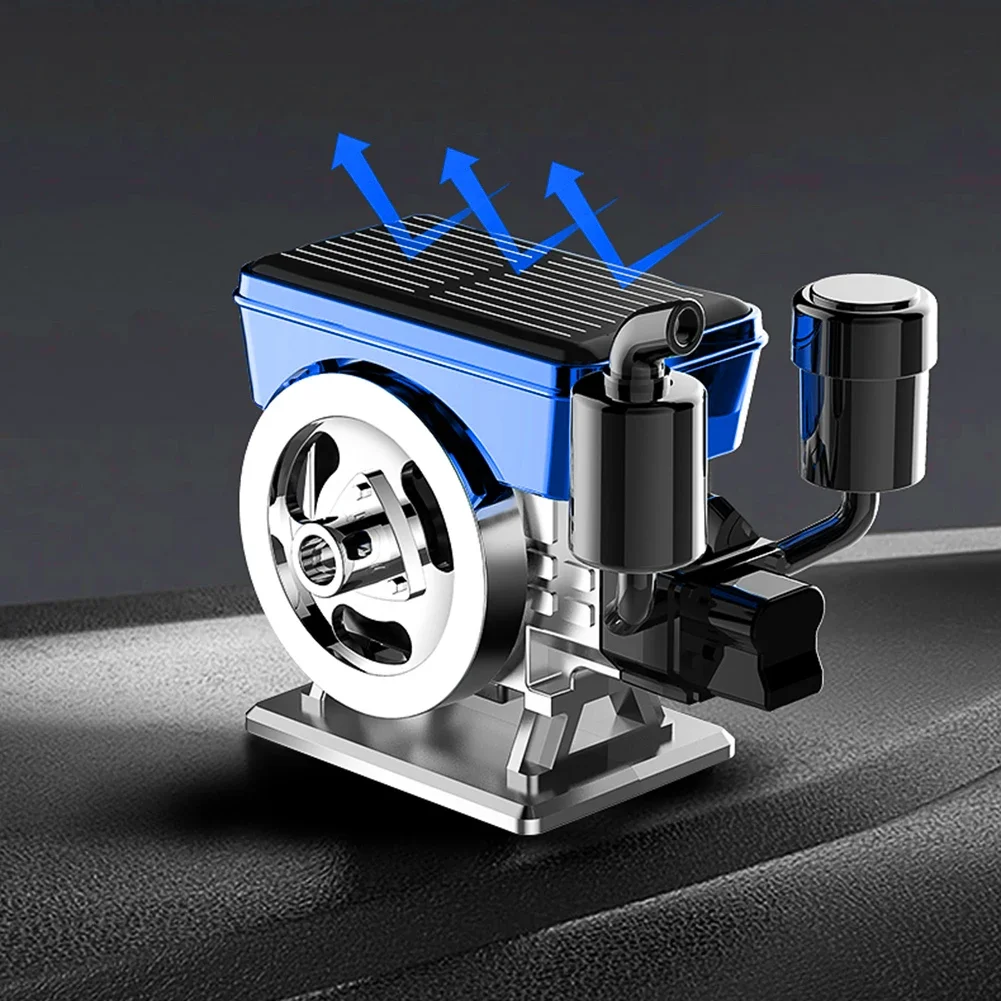 Compact Car Freshener Engine Aromatherapy In-car Use Advanced Solar Panel Technology Efficient Air Purification