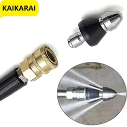 Sewer Cleaning Tool High Pressure Turbo Washer Nozzle Gutter Cleaning Tool Massage Clogged Pipes Opens Clogging Of Sewage Pipes
