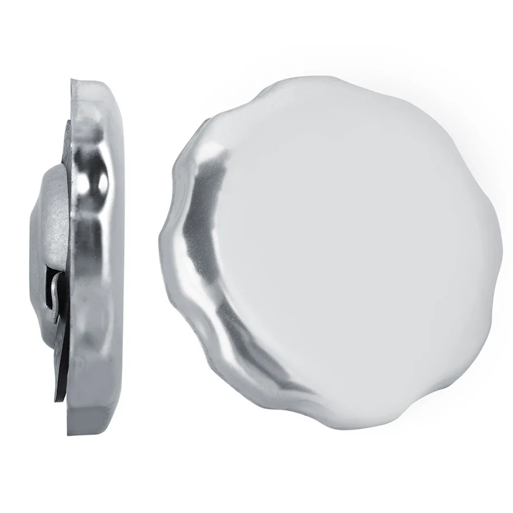 2PCS Chrome Finish Fuel Tank Cap Plastic Compact Gas Cap Cover Universal Fit Silver for GX160 GX200 GX240 GX270 GX340 GX390