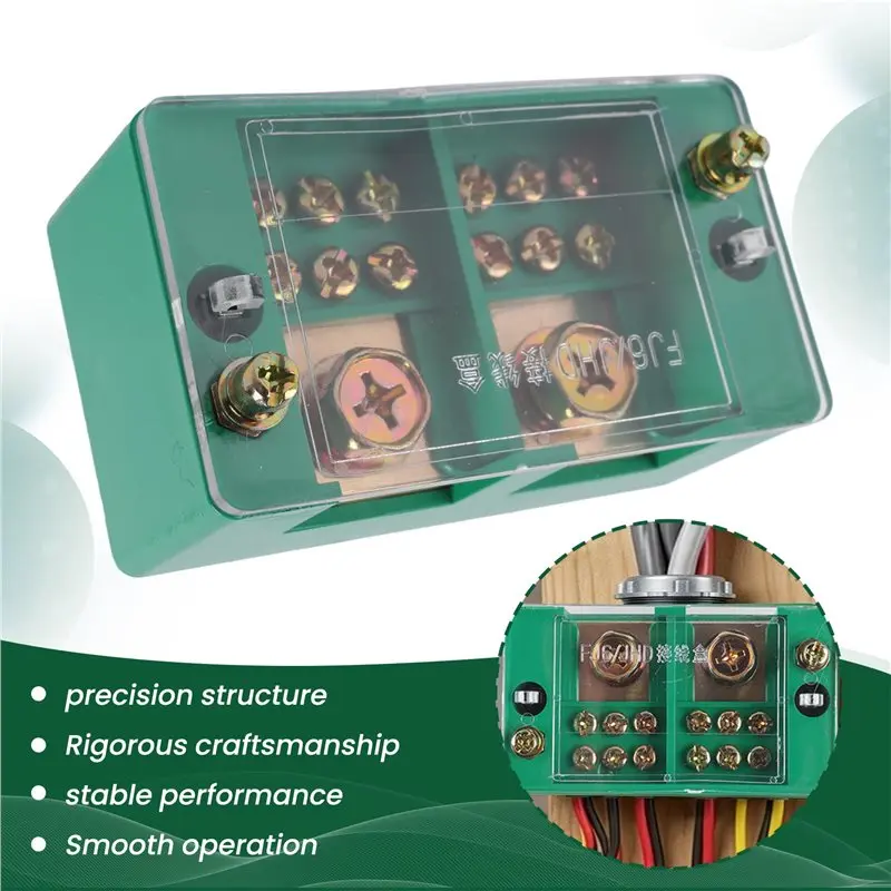 M12K-Single Phase Replacement 2-In 6 Outgoing Terminal Box Household Distribution Box Junction Box Terminal Block 220 V(6 Out)
