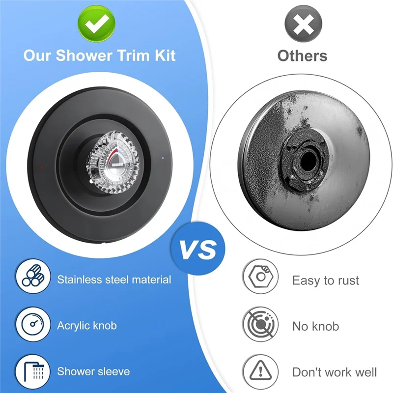 

A03F-матовый черный комплект отделки душа для Moen T470 31661SN Комплект отделки душа и ванна/накладка для душа для комплекта отделки Moen 1225,