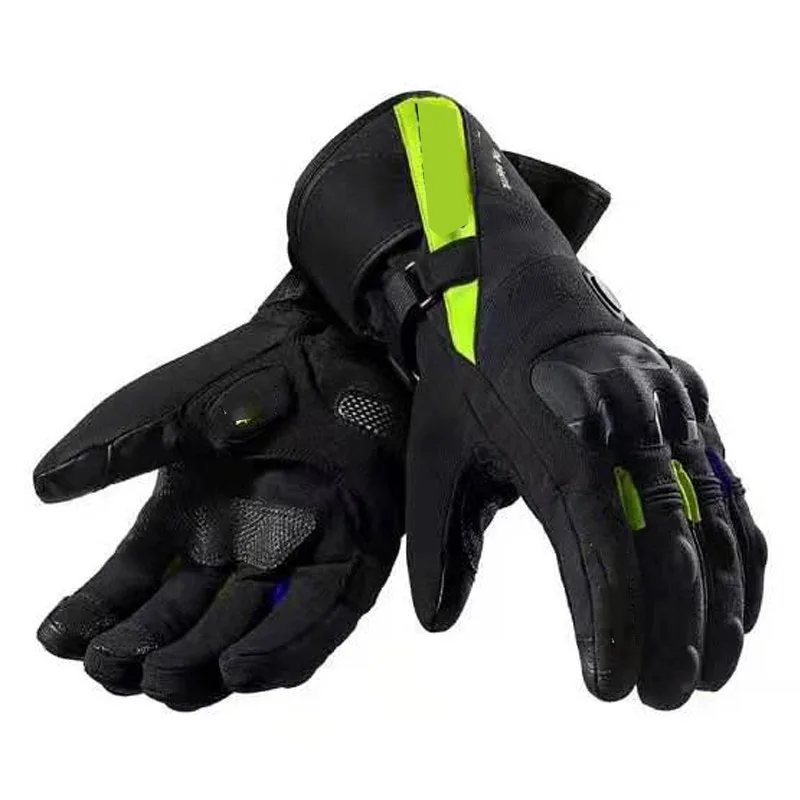 Switching Motocross Heated Gloves Battery Powered Winter Thermal Motorcycle Heating  Riding Waterproof Guantes Para Moto