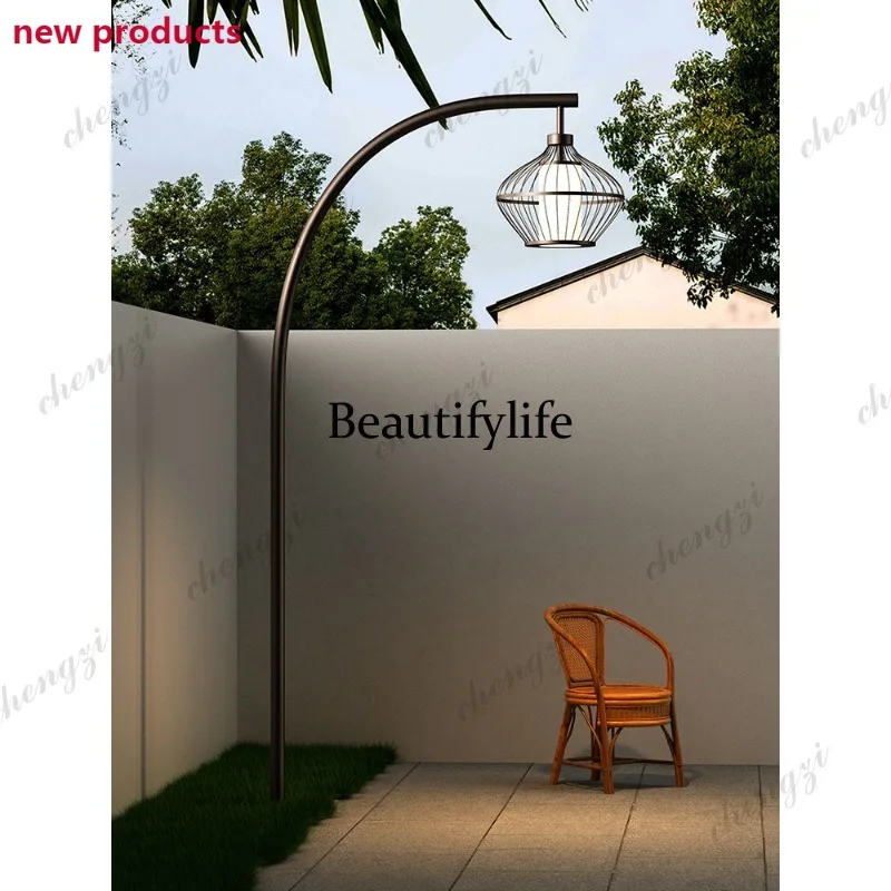 D1089 Outdoor waterproof garden light New Chinese high pole outdoor scenic spot Garden park villa landscape light