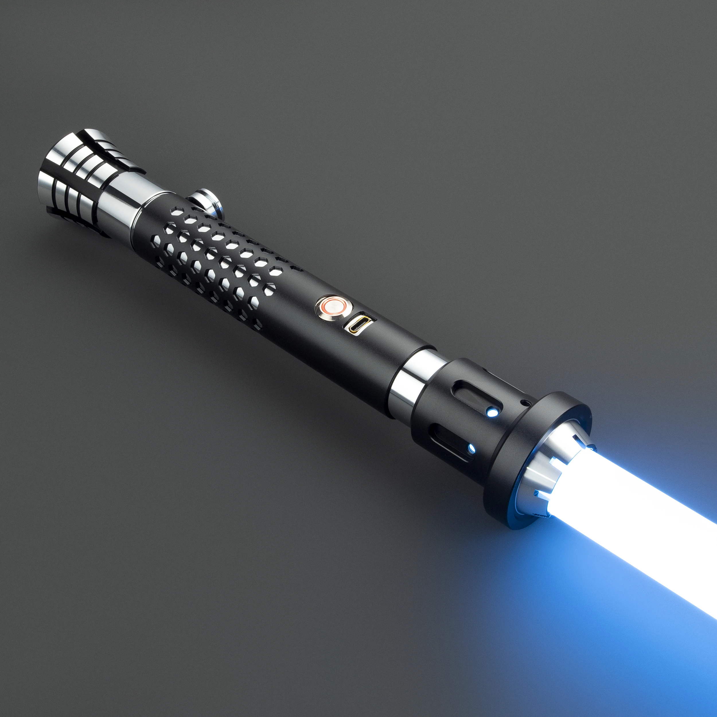 LGT Saberstudio Metal Hilt Force Heavy Dueling Light Saber Cambio colore infinito con 34 caratteri sonori Altalena liscia e sensibile