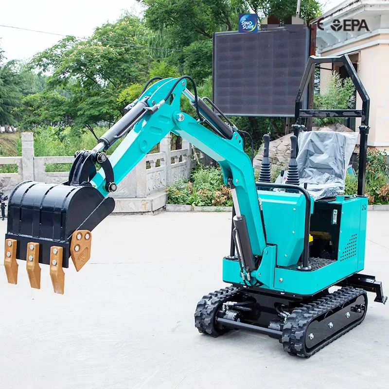 cheap mini diesel excavator 1ton 2ton rubber track for sale