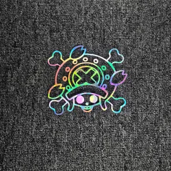 Car Stickers Tony Chopper Pirates Anime Reflective Decoration For Fuel Tank Cap Windshield Bumper Trunk Motorcycles Laptop