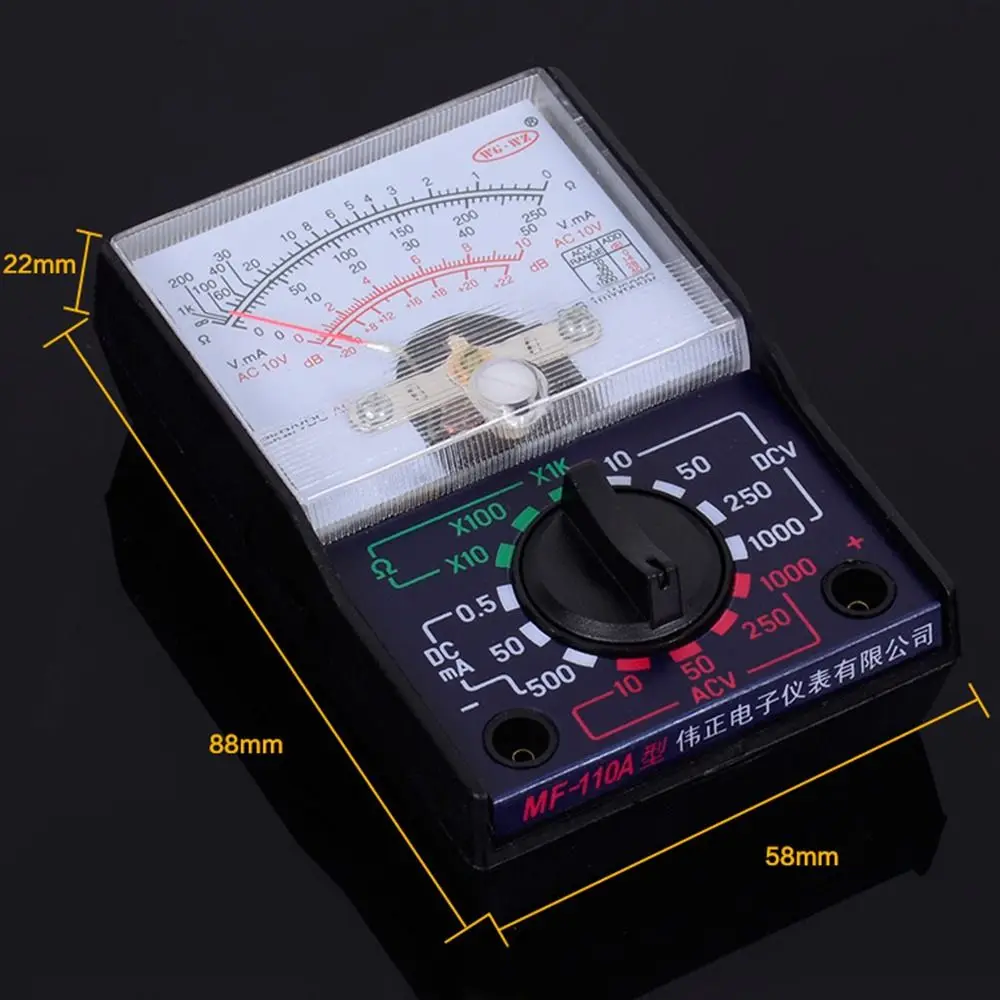 고정밀 OHM 테스터 전기 포인터, AC DC 전류 전압 테스터 전압계, 아날로그 멀티미터, True RMS