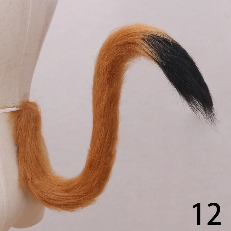 Anime Tail Cosplay Adult Kids Fluffy Plush Long Cat Tail Maid Cute Kitten Tail Party Costume Prop Women Girls Kawaii Accessorie