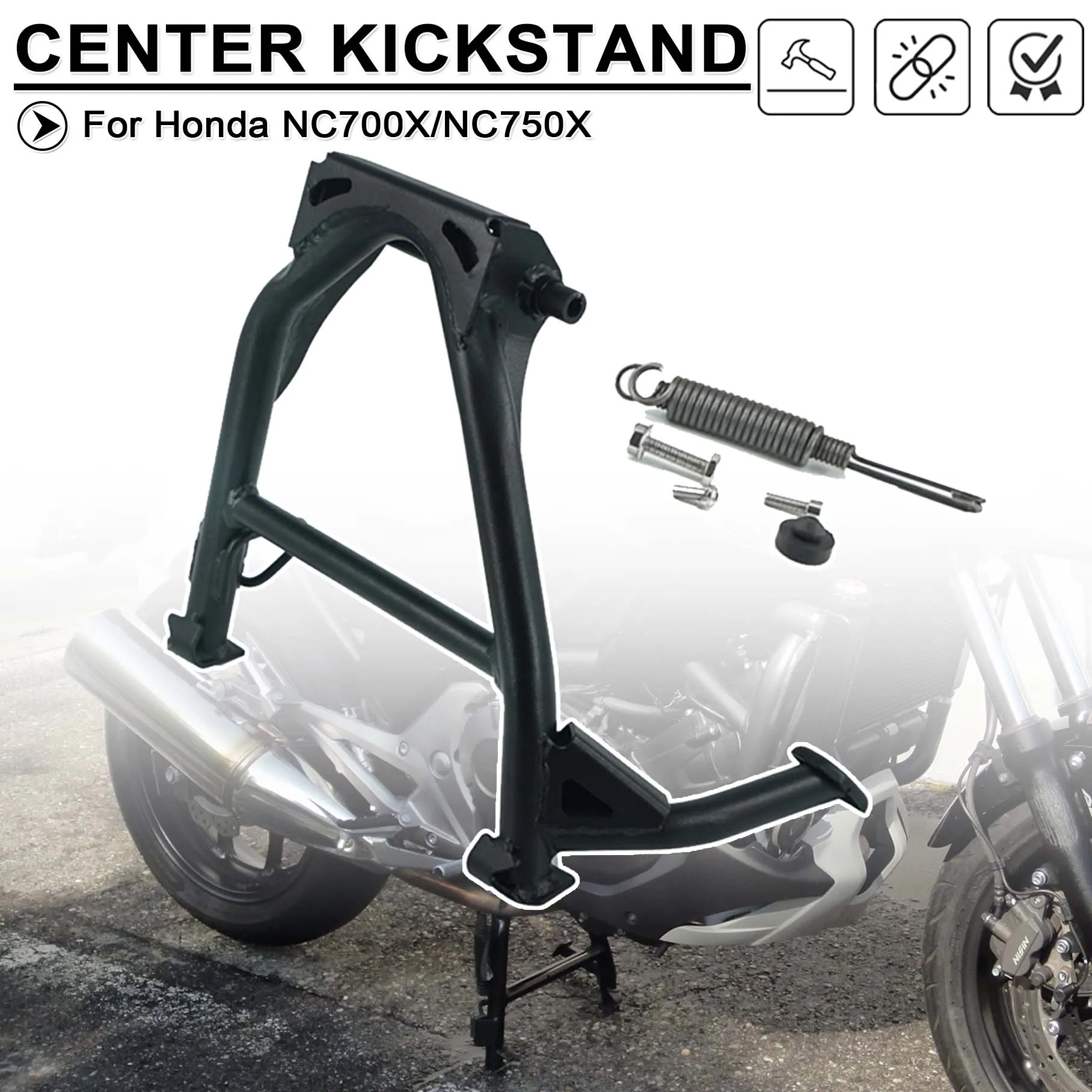 

Motorcycle Steel Parking Rack Foot Support For Honda NC700S 750S NC700X 2012-2018 Middle Kick Stand Holder Central Rest Bracket