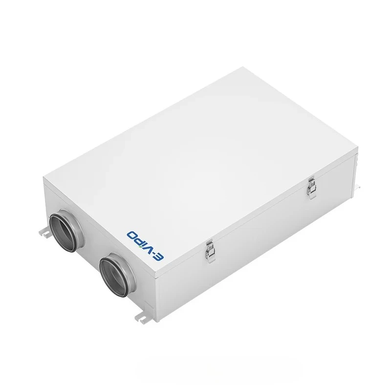 

E-VIPO New Special Design VMC Double Flux Pure White Heat Recovery Unit ERV Ventilation System Ceiling Mounted Home Ventilation